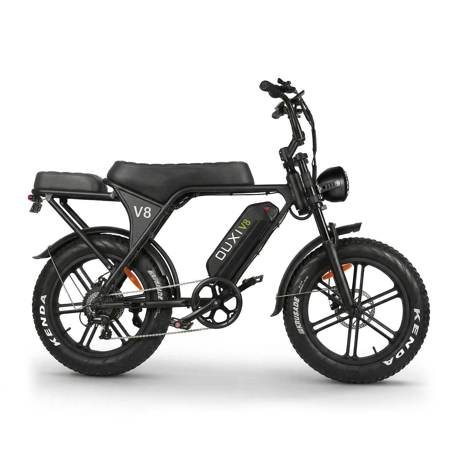 OUXI V8 Fat Bike Elettrica 750W Nera 48V 15Ah