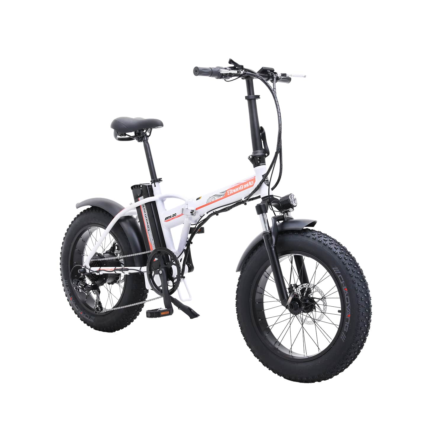 Shengmilo MX20 bici elettrica pieghevole bianca 20" fat
