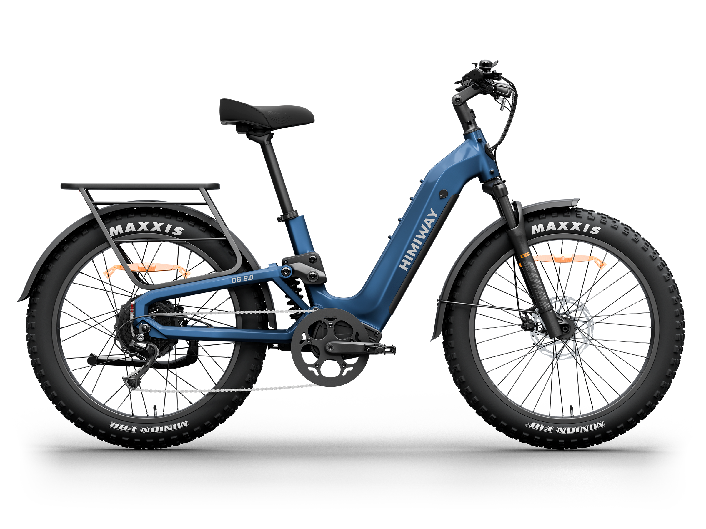 Himiway D5 2.0 Step-thru fat bike elettrica 26" Midnight Blue 750W