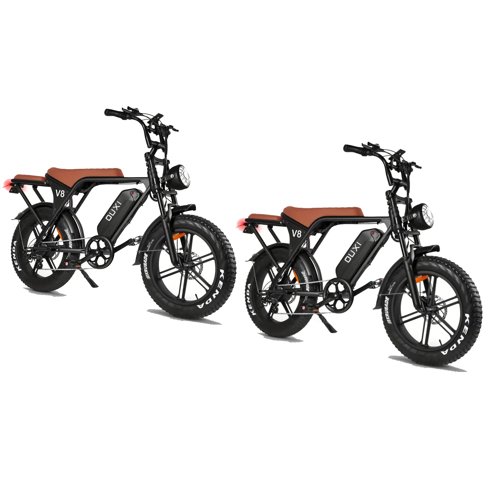 OUXI V8 X2 Bici Elettrica Retro Fat Nera