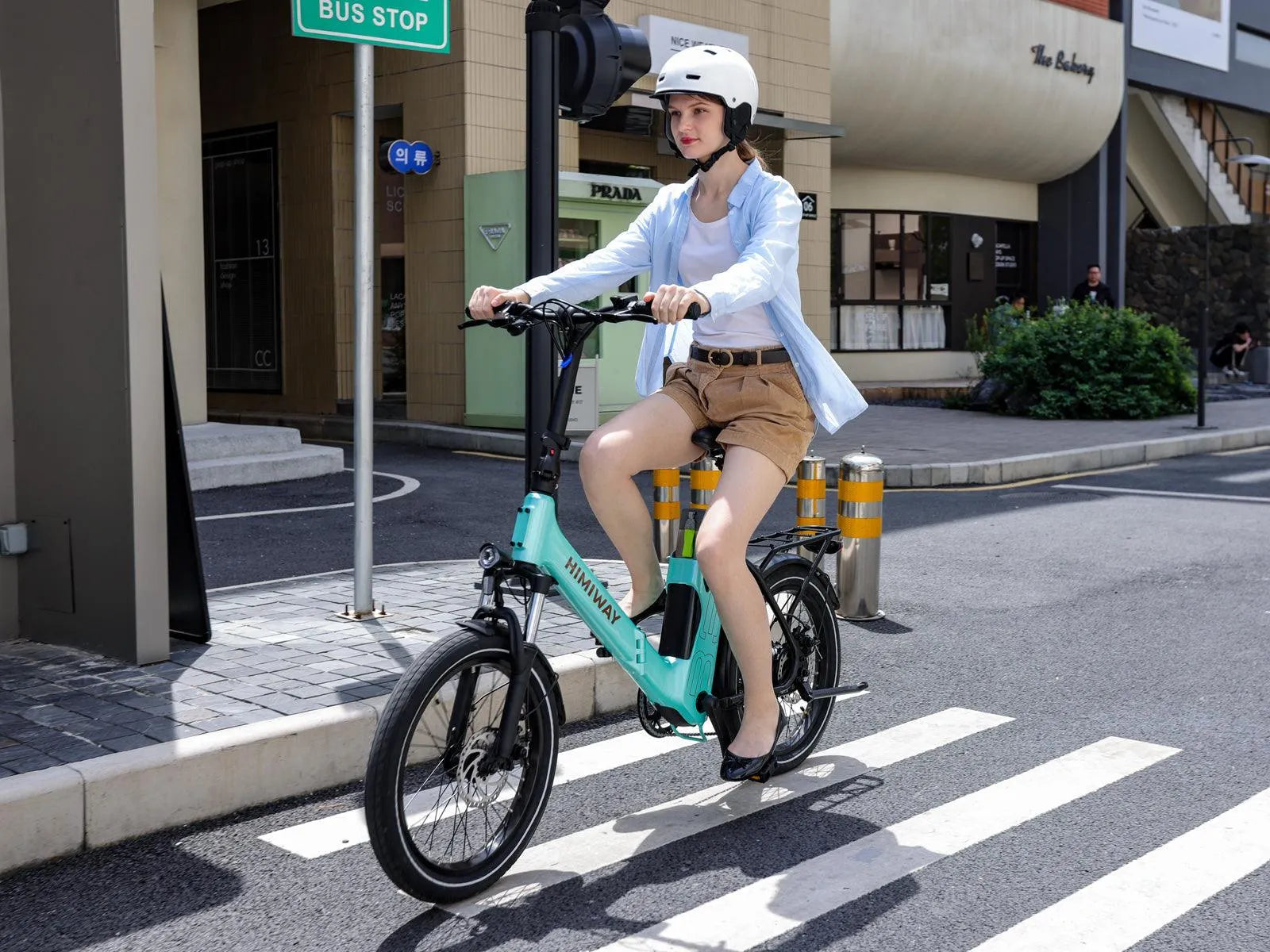 Himiway B3 Bici Elettrica Pieghevole Nera City 70 Miglia