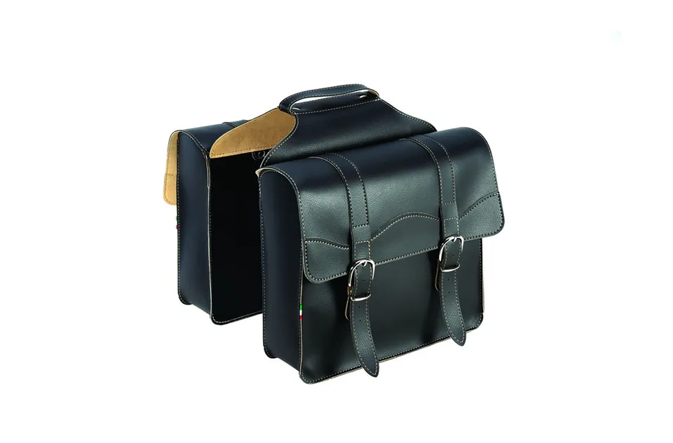 World Dimension Accessori Borsa Eco Cuoio Nera Borsa Bici
