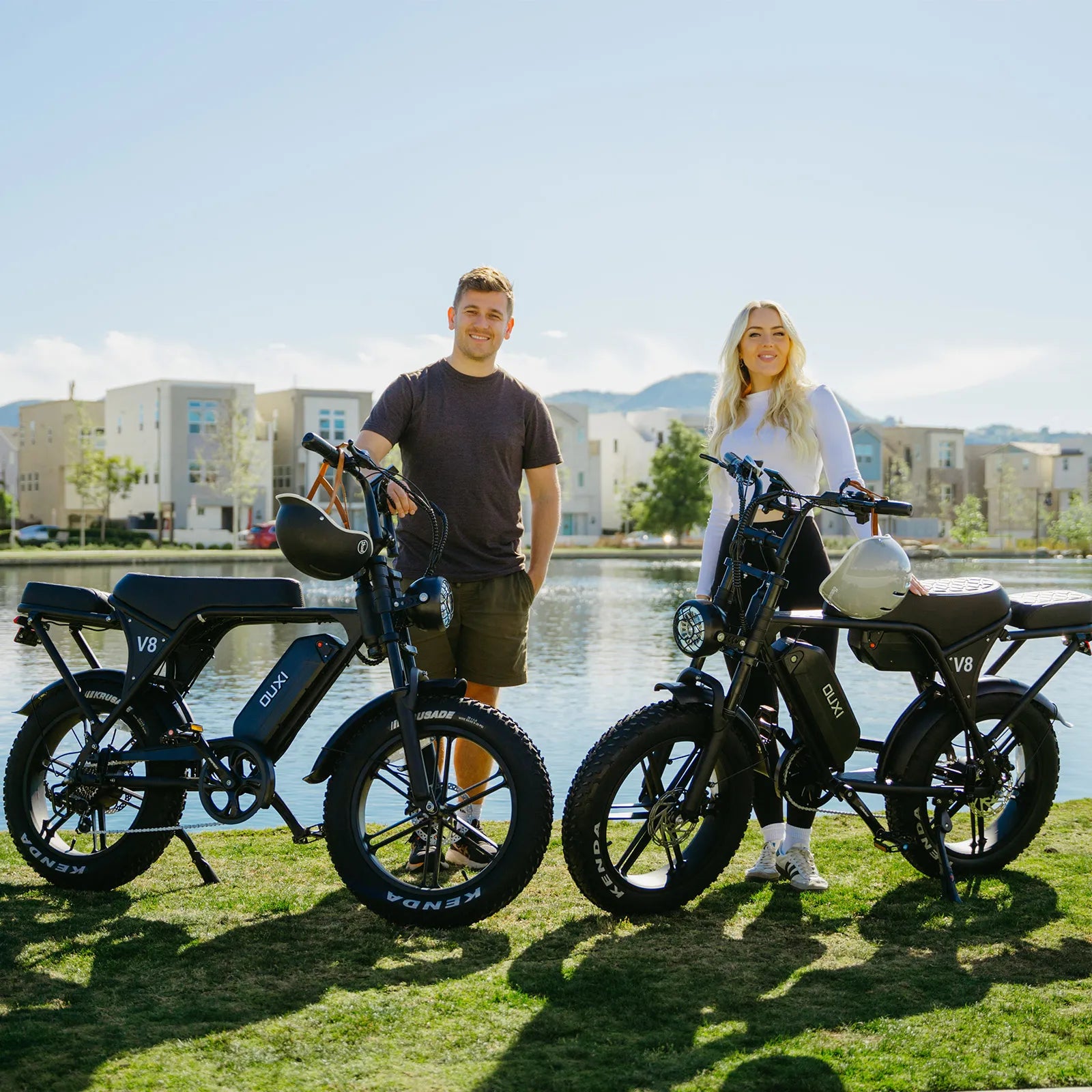 OUXI V8 Fat Bike Elettrica 750W Nera 48V 15Ah