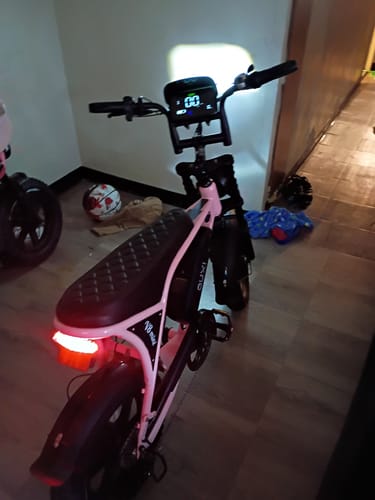 OUXI V8 Mini Fat Bike Elettrica 500W Nera 7 Marce