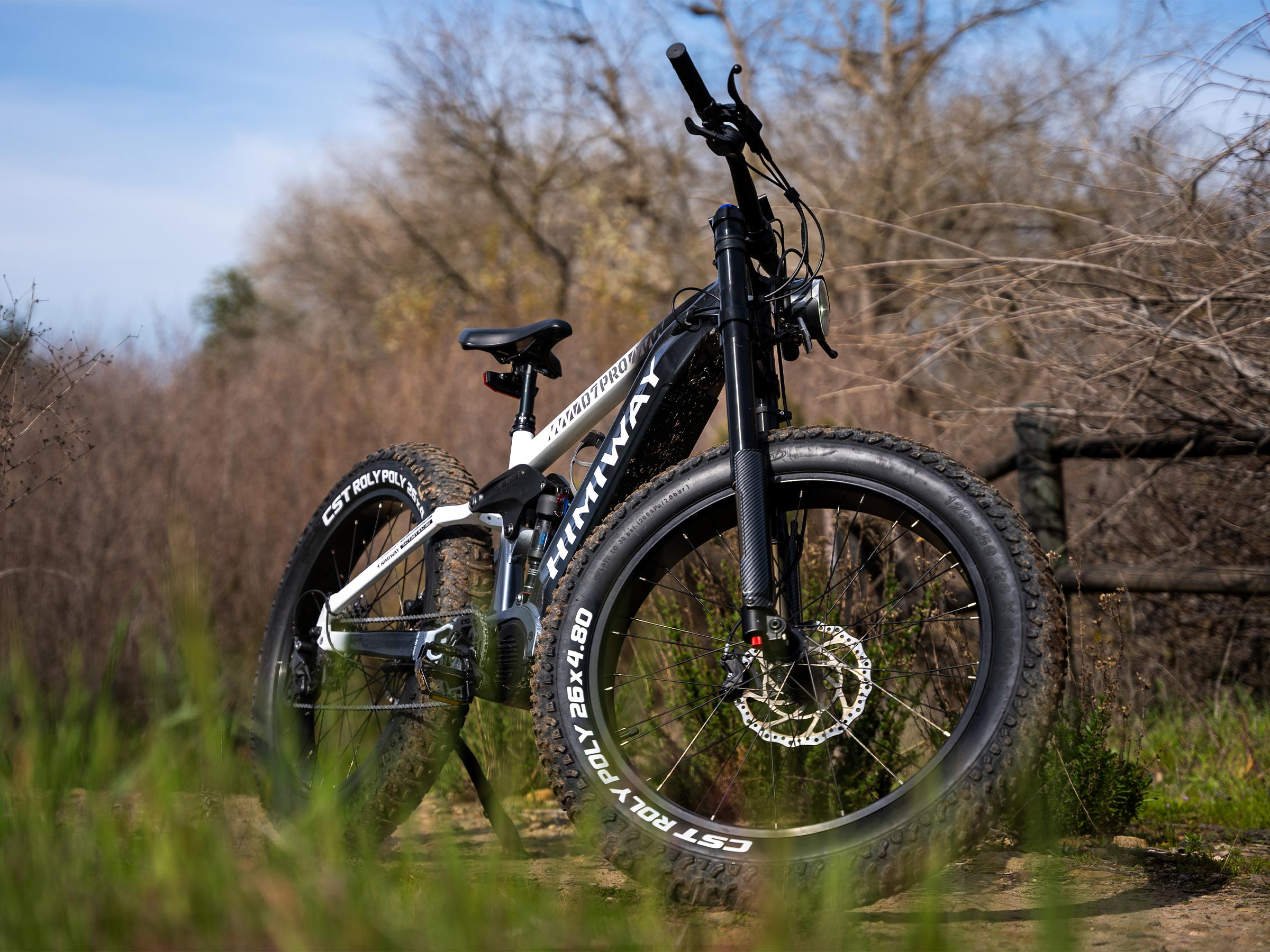 Himiway D7 Pro bici elettrica mountain Black White Gradient 960Wh