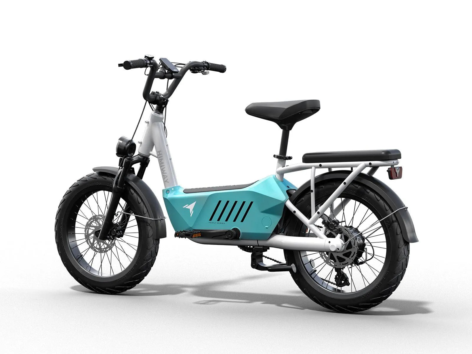 Himiway C3 bici elettrica cargo Ocean Blue telaio cargo