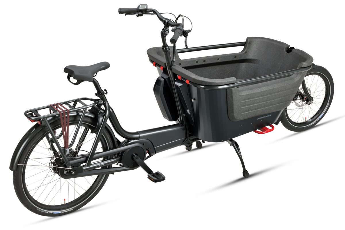 Batavus Fier 2 cargo bike elettrica nera Enviolo Uni