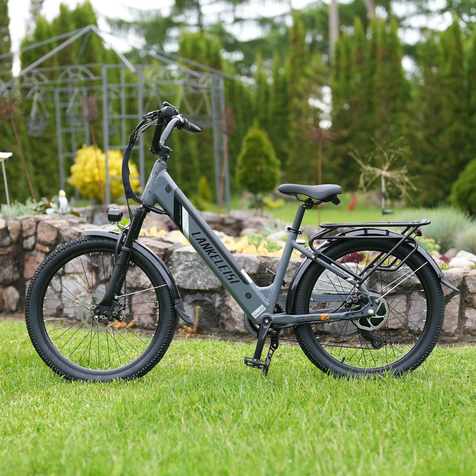 Lankeleisi ES500PRO bici elettrica Red 250W telaio city fat bike