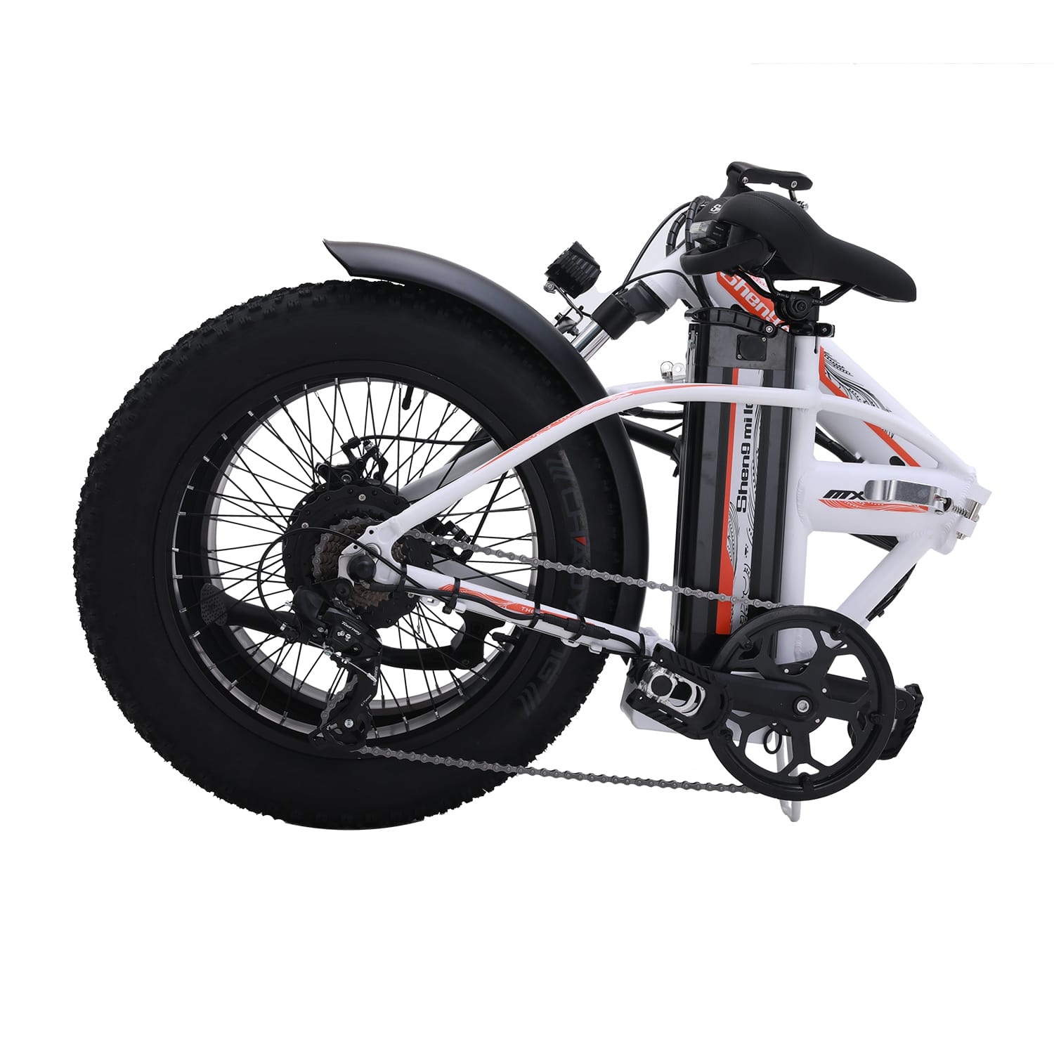 Shengmilo MX20 bici elettrica pieghevole bianca 20" fat