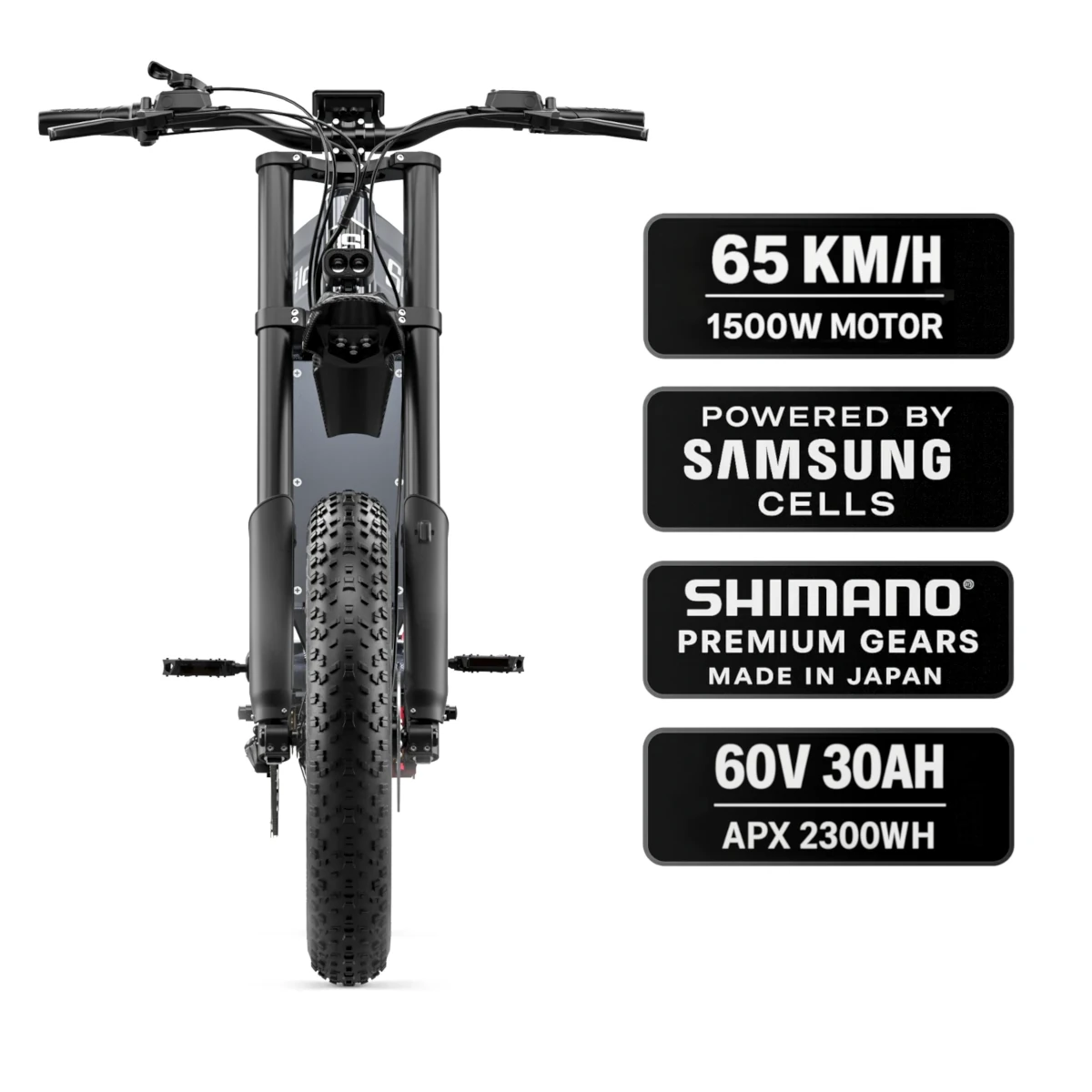 Shengmilo S900 PRO bici elettrica off-road 1500W 60V 30Ah