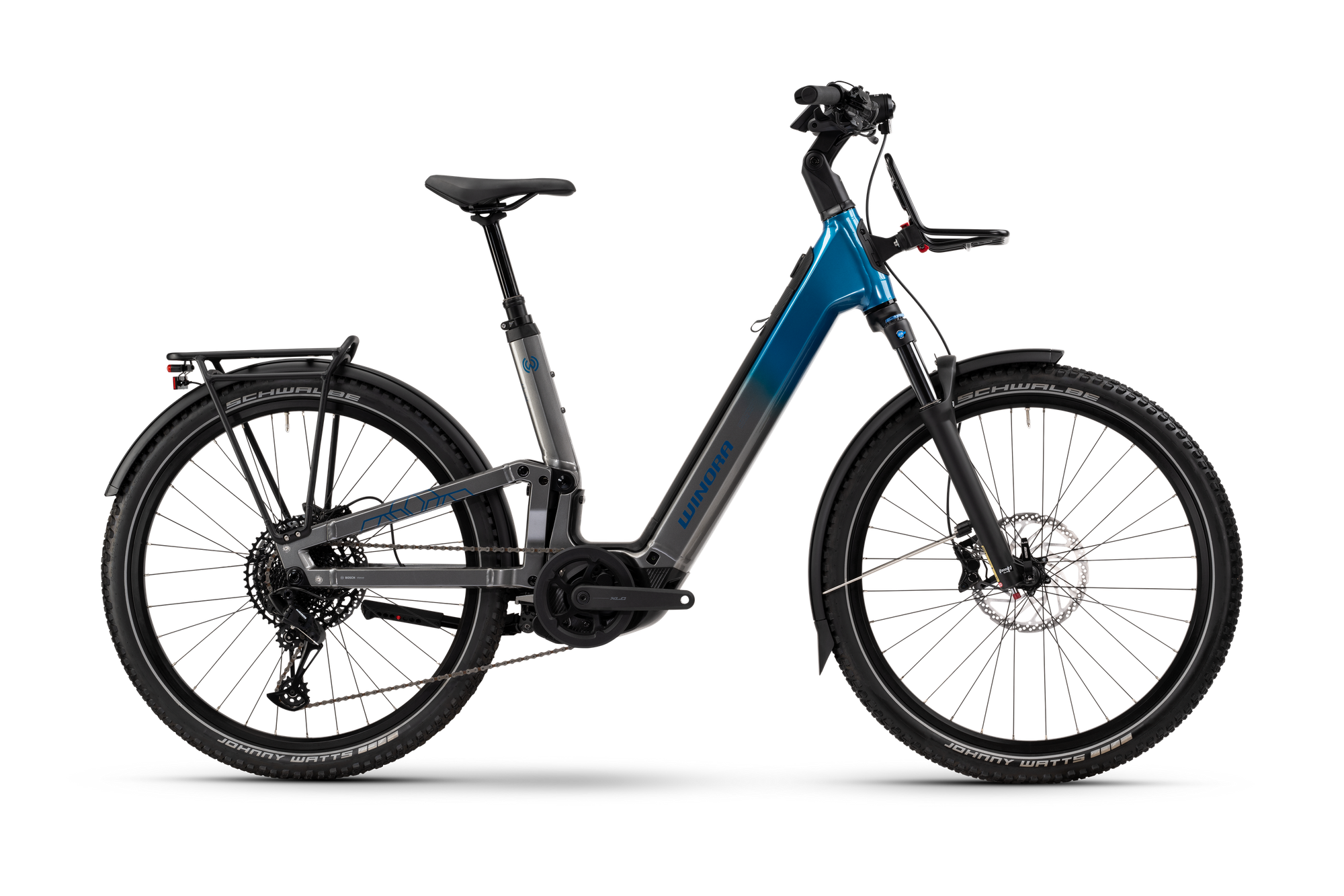 Winora Sinus FS X12 bici elettrica biammortizzata telaio basso