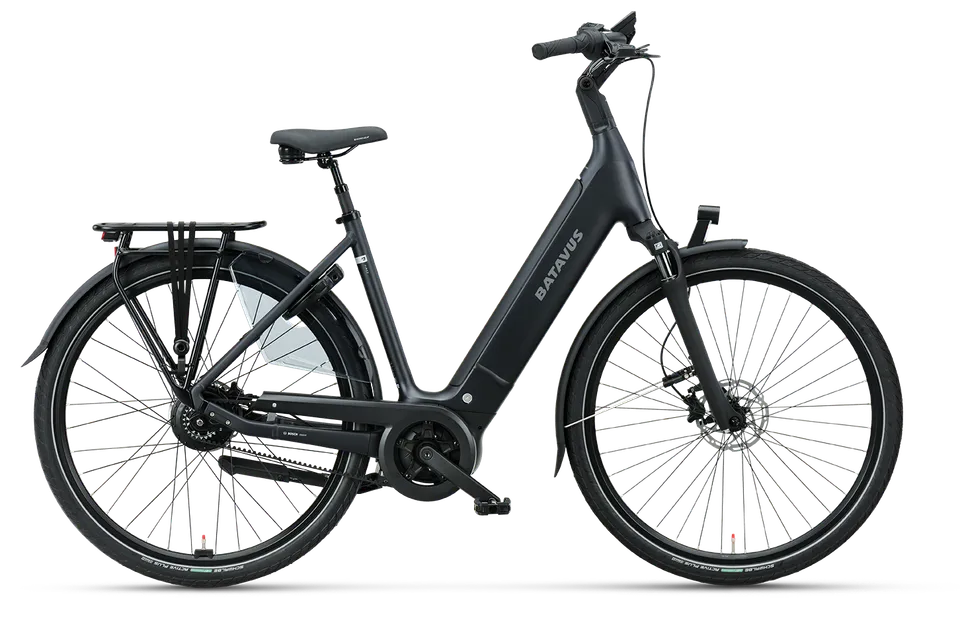Batavus Finez PT Exclusive bici elettrica city nera opaca M