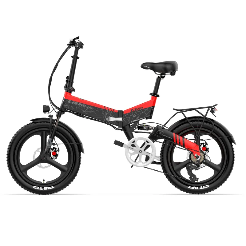 Lankeleisi G650 bici elettrica Red 250W fat bike telaio trekking