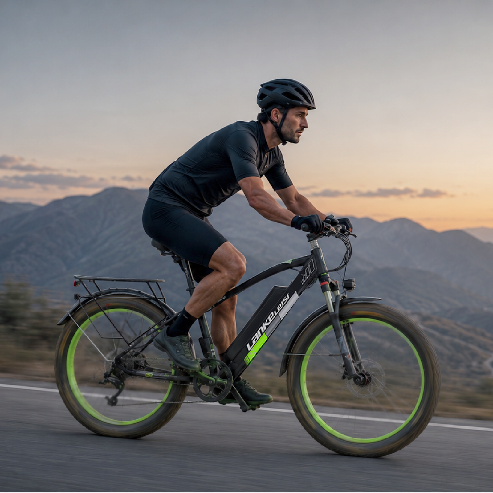 Lankeleisi XC4000 E-bike 1000W Gialla Fat Bike