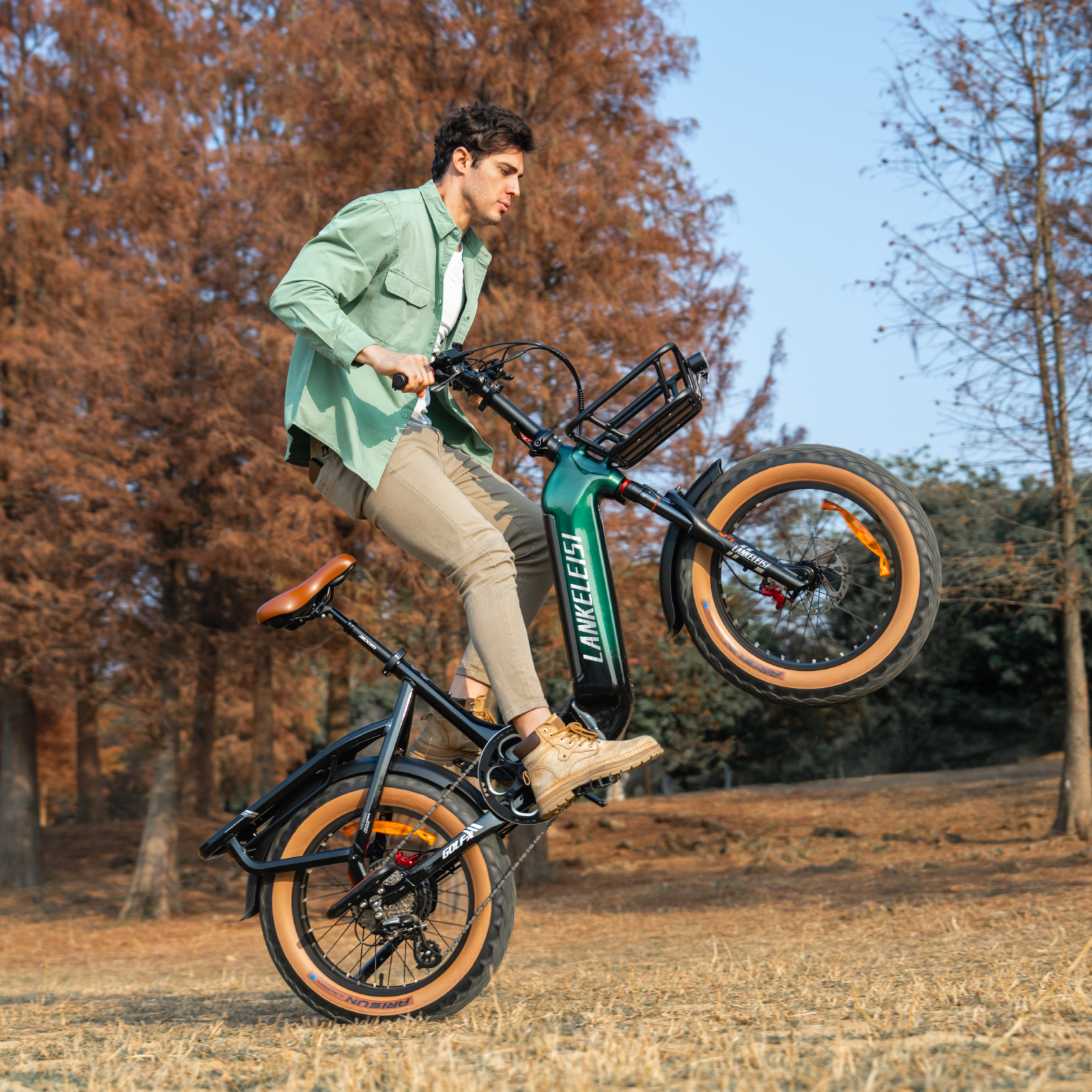 Lankeleisi GOLF-X E-bike 1000W Verde Fat Bike