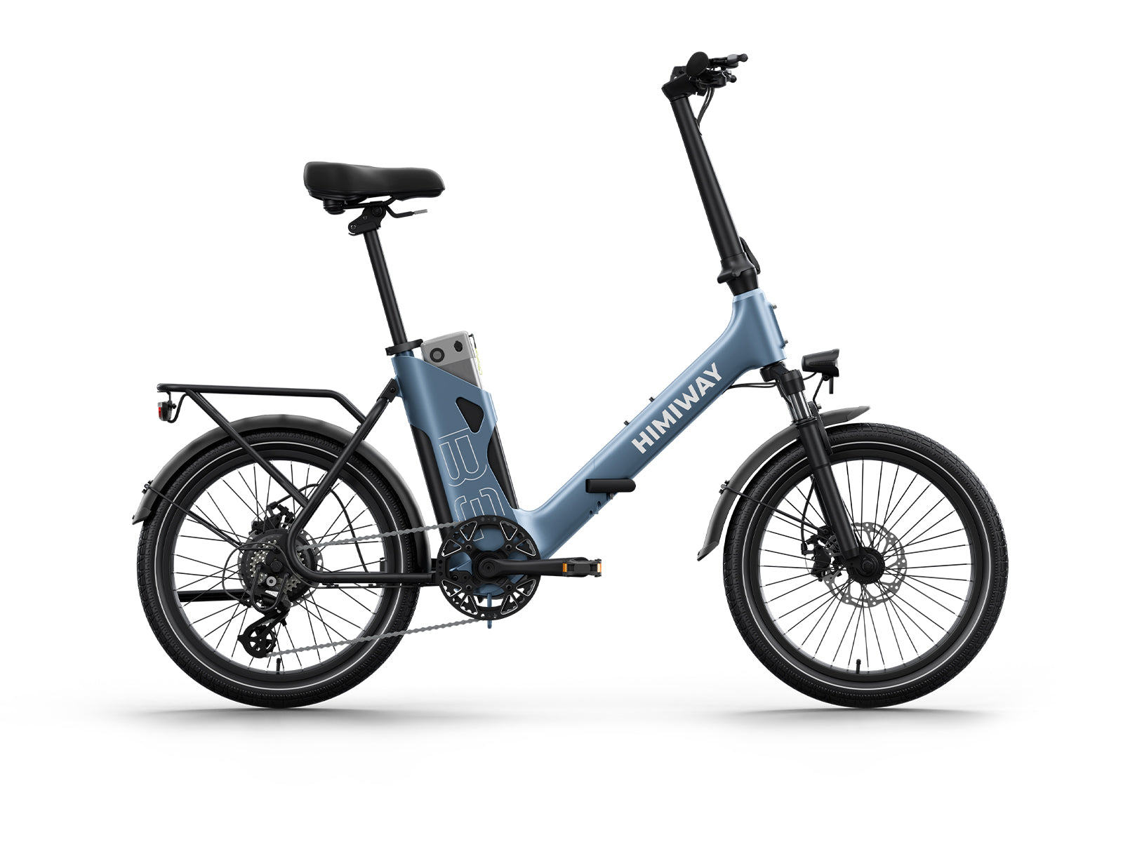 Himiway B3 Bici Elettrica Pieghevole Nera City 70 Miglia