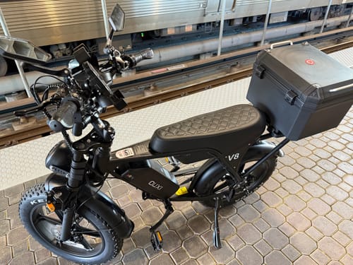 OUXI V8 Max 1500W Bici Elettrica Nera Doppia Batteria