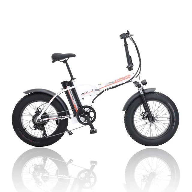 Shengmilo MX20 bici elettrica pieghevole bianca 20" fat