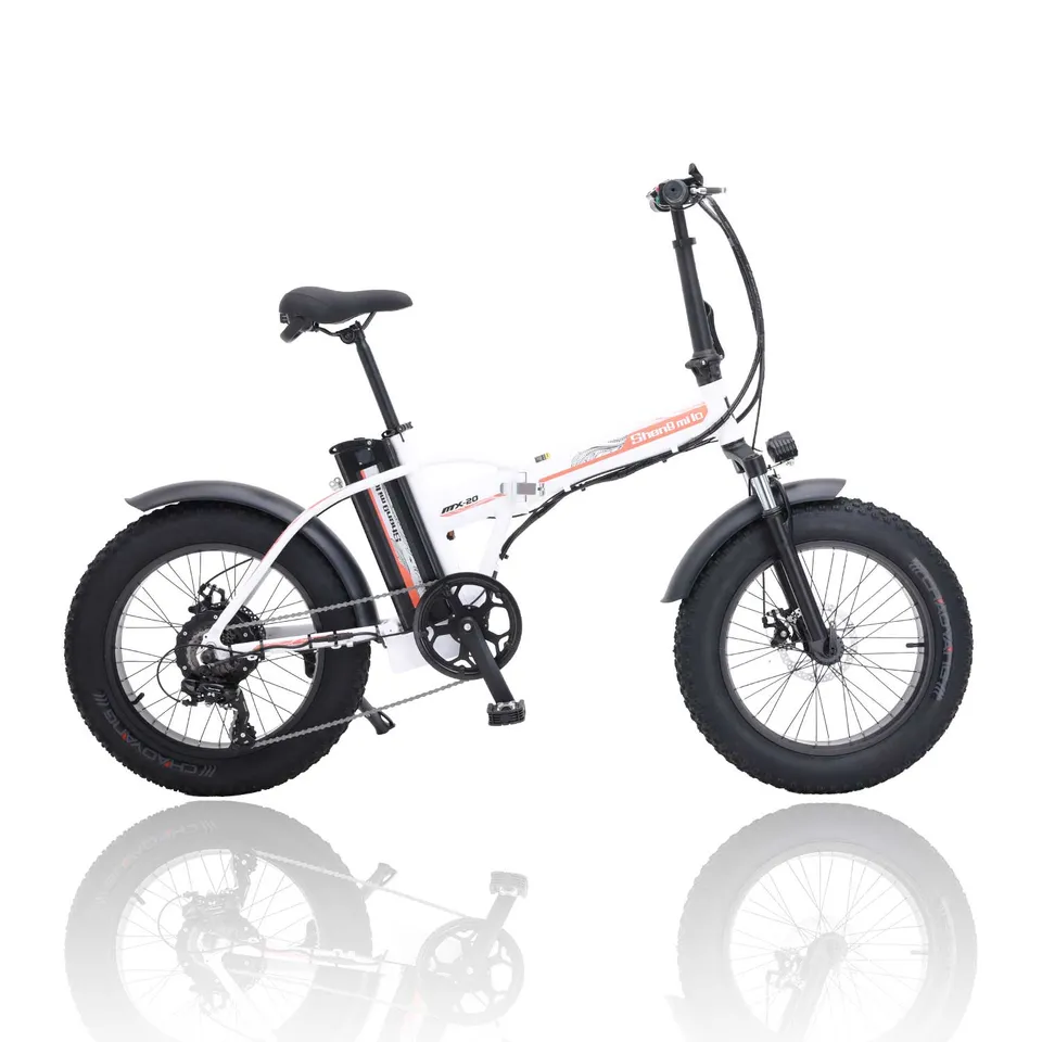 Shengmilo MX20 bici elettrica pieghevole bianca 20" fat