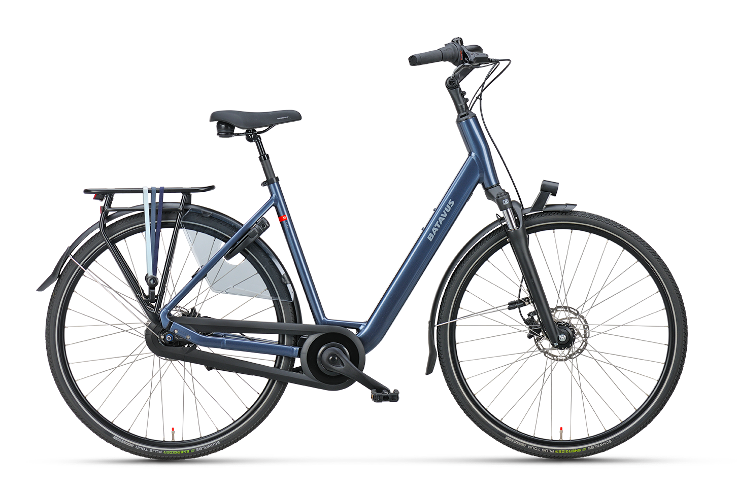 Batavus Senz Comfort bici elettrica blu telaio basso