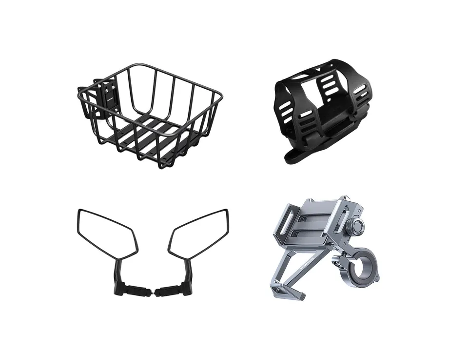 Himiway Racks & Baskets D52.0 Kit accessori bici cestino+specchi